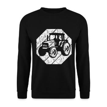 tracteurs agricoles tracteurs - Sweat-shirt Unisexe - noir - Devant - Alina (178cm) & Michal (187cm)