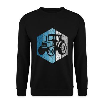 Tracteurs ferme Tracteurs tracteurs tracteurs tracteurs tracteurs - Sweat-shirt Unisexe - noir - Devant - Alina (178cm) & Michal (187cm)
