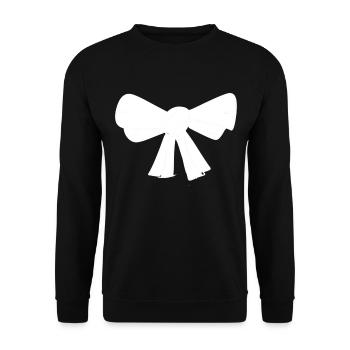 loop symbol fly - Unisex Sweatshirt - black - Front - Alina (178cm) & Michal (187cm)