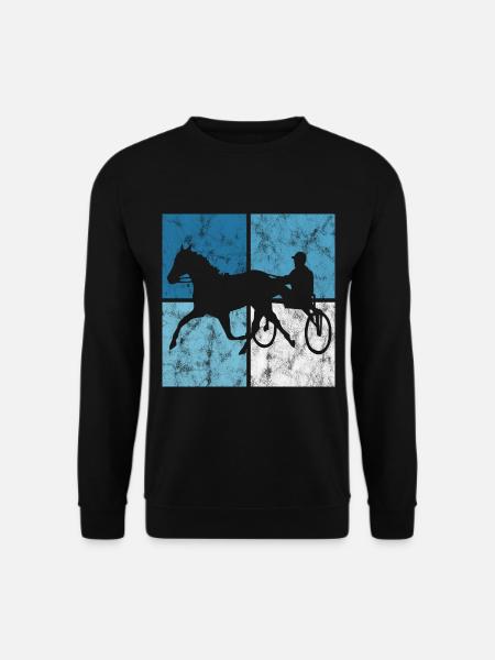 Trotteur trotter dans un style rétro ou vintage - Sweat-shirt Unisexe - noir