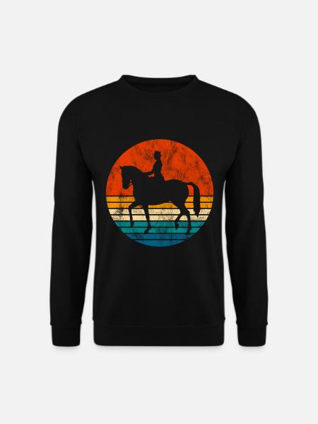 Dressur Dressurreiten Dressurreiter Reiten Pferd - Unisex Pullover - Schwarz