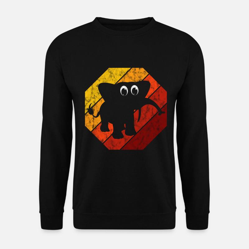 Elefanten Elefant für Kinder - Unisex Pullover - Schwarz