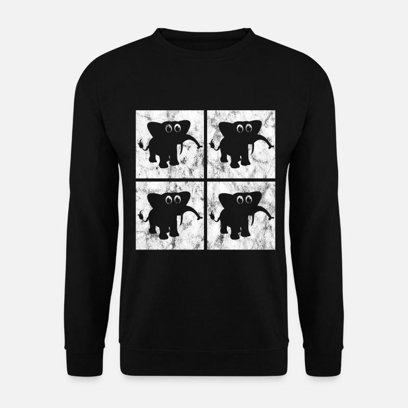 Eléphant éléphant pour enfants - Sweat-shirt Unisexe - noir