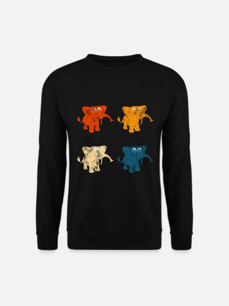 Eléphant éléphant pour enfants - Sweat-shirt Unisexe - noir