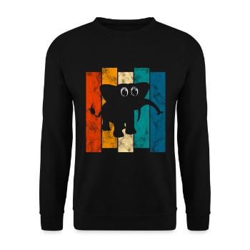 Eléphant éléphant pour enfants - Sweat-shirt Unisexe - noir - Devant - Alina (178cm) & Michal (187cm)