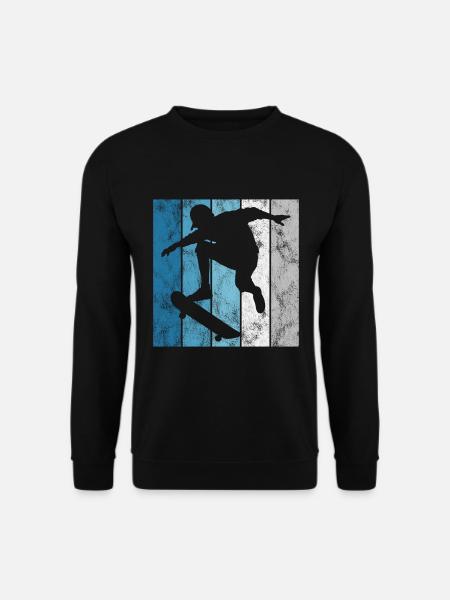 Skateboard Skateboarder Skater Skate Skateing - Unisex Sweatshirt - black