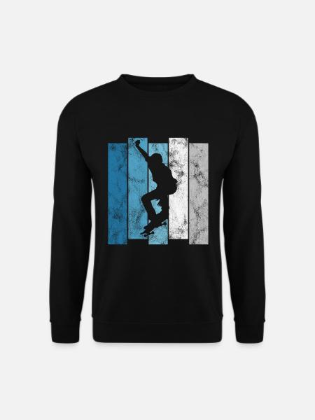 Skateboard Skateboarder Skater Skate Skateing - Unisex Pullover - Schwarz
