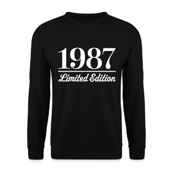 1987 Limited Edition - Unisex Sweatshirt - black - Front - Alina (178cm) & Michal (187cm)
