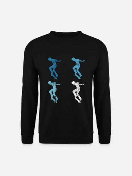 Skateboard Skateboarder Skater Skate Skateing - Unisex Sweatshirt - black