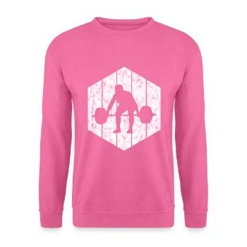 Musculation Bodybuilder GYM Fitnessstudio Retro - Sweat-shirt Unisexe - rose - Devant