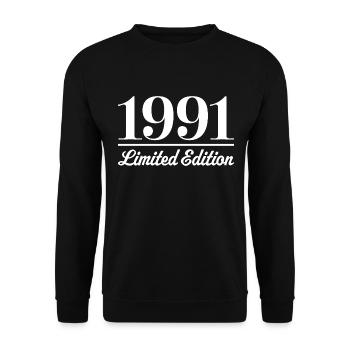1991 Limited Edition - Unisex Sweatshirt - black - Front - Alina (178cm) & Michal (187cm)