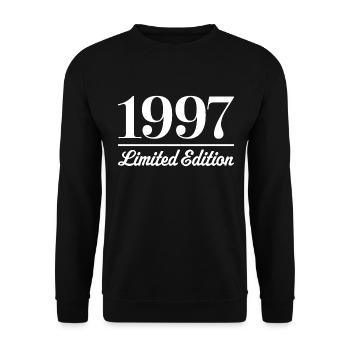 1997 Limited Edition - Unisex Sweatshirt - black - Front - Alina (178cm) & Michal (187cm)