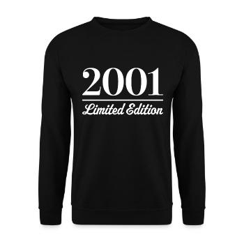 2001 Limited Edition - Unisex Sweatshirt - black - Front - Alina (178cm) & Michal (187cm)