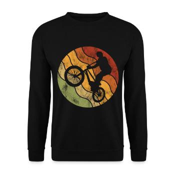 BMX Vélo Vélo Rétro Cadeau Vélo Motocross - Sweat-shirt Unisexe - noir - Devant - Alina (178cm) & Michal (187cm)