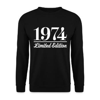 1974 Limited Edition - Unisex Sweatshirt - black - Front - Alina (178cm) & Michal (187cm)