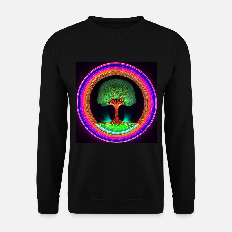 Lebensbaum Anhänger - Unisex Pullover - Schwarz