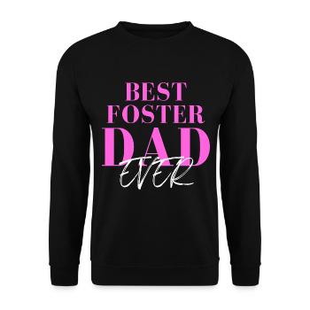 Fête des pères Meilleur père adoptif de tous les temps Papa bonus - Sweat-shirt Unisexe - noir - Devant - Alina (178cm) & Michal (187cm)