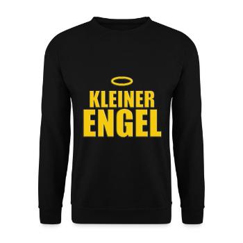 KLEINER ENGEL - HEILIGENSCHEIN - Unisex Pullover - Schwarz - Vorne - Alina (178cm) & Michal (187cm)