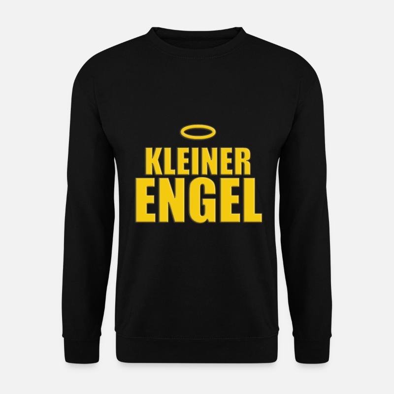KLEINER ENGEL - HEILIGENSCHEIN - Unisex Pullover - Schwarz