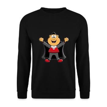 VAMPIR - HALLOWEEN - Unisex Pullover - Schwarz - Vorne - Alina (178cm) & Michal (187cm)