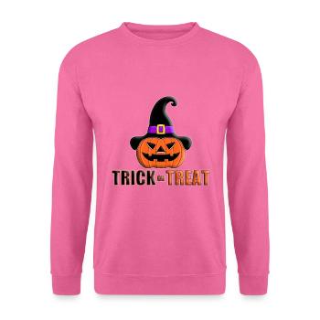 KÜRBIS - HALLOWEEN - SÜßES ODER SAURES - Unisex Pullover - Pink - Vorne