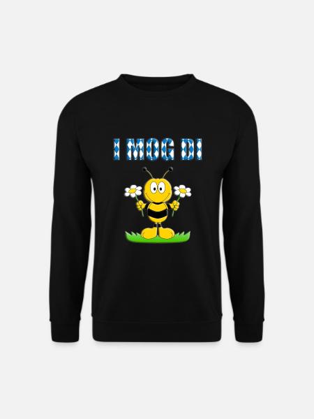 I MOG DI - BIENE - BLUMEN - LIEBE - BIENEN - LOVE - Unisex Pullover - Schwarz