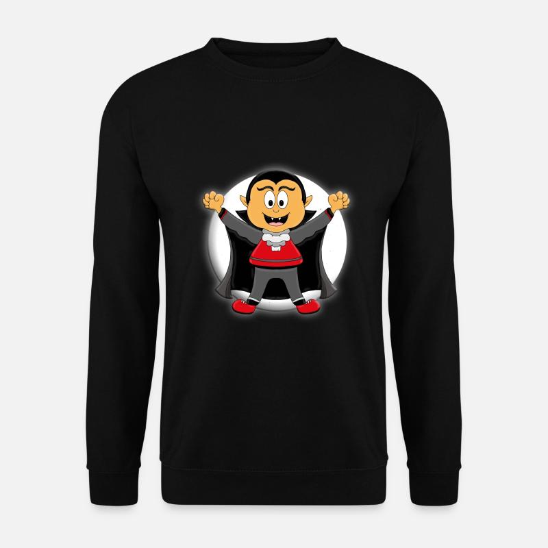 VAMPIR - HALLOWEEN - MONDSCHEIN - KINDER - Unisex Pullover - Schwarz