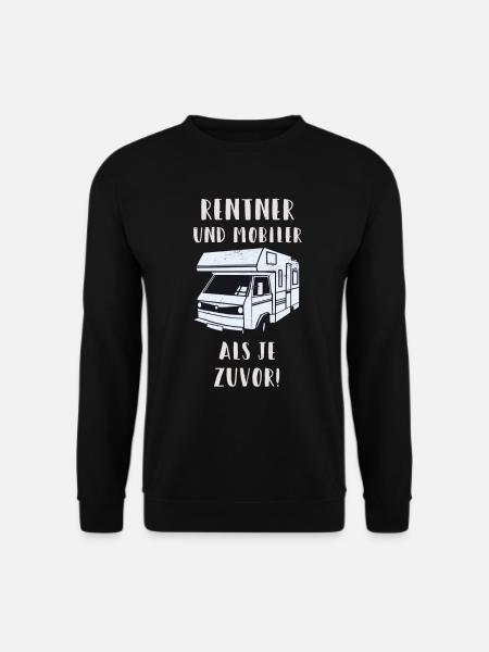Emeryci z przyczepami kempingowymi śmieszne emeryci - Unisex sweater - sort