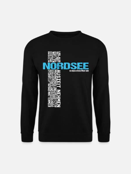Nordsee Urlaub Norddeich Urlaubsreif Geschenkidee - Unisex Pullover - Schwarz