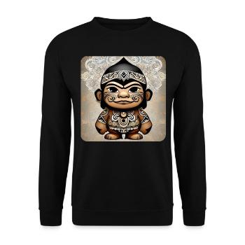Chaman mystique mignon - Sweat-shirt Unisexe - noir - Devant - Alina (178cm) & Michal (187cm)