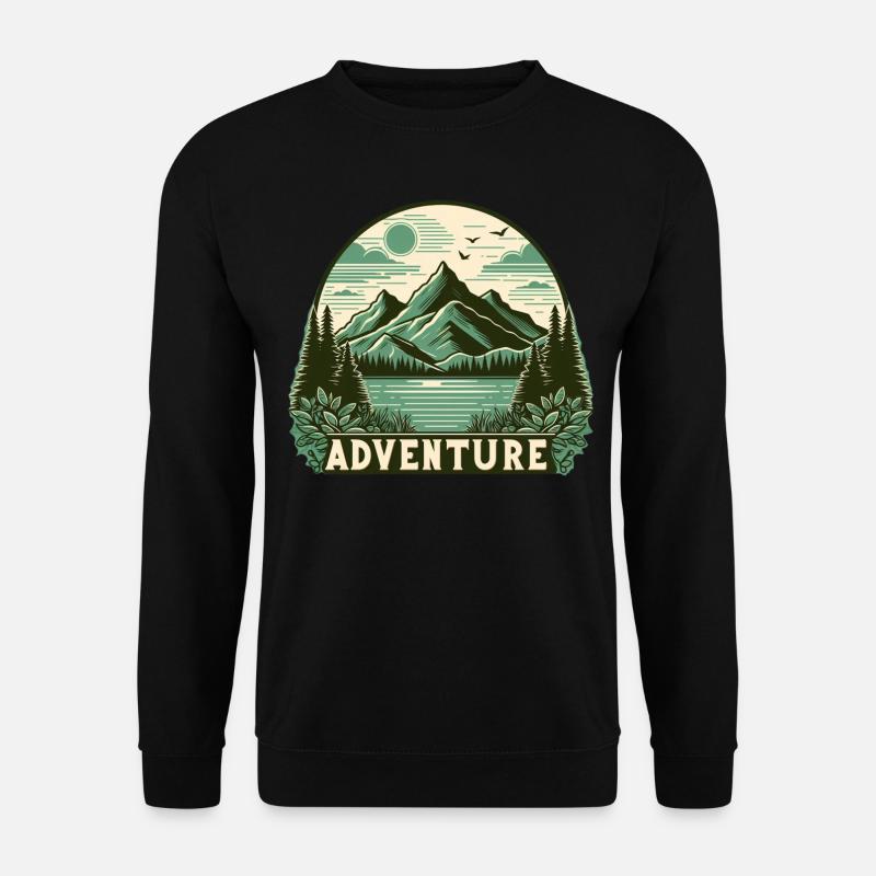 Adventure - Unisex Sweatshirt - black