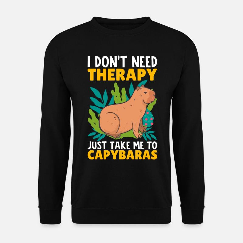 Capybara Capy - Unisex Sweatshirt - black