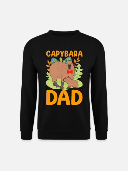 Capybara Papa Capy - Unisex Sweatshirt - black