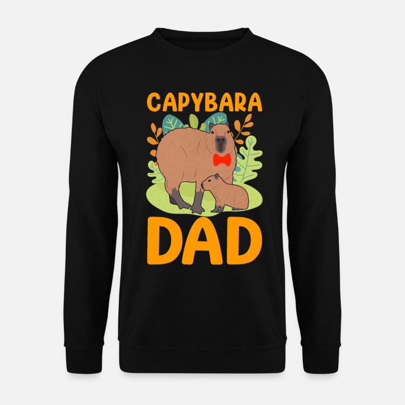 Capybara Papa Capy - Unisex Sweatshirt - black