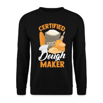 Bread Baking Bread Maker - Unisex Sweatshirt - black - Front - Alina (178cm) & Michal (187cm)