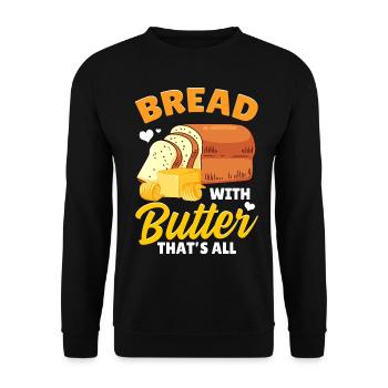 Bread Baking Bread Maker - Unisex Sweatshirt - black - Front - Alina (178cm) & Michal (187cm)