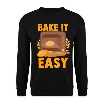 Bread Baking Bread Maker - Unisex Sweatshirt - black - Front - Alina (178cm) & Michal (187cm)