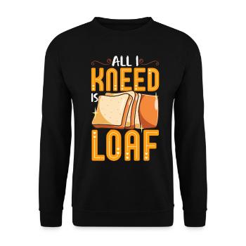 Bread Baking Bread Maker - Unisex Sweatshirt - black - Front - Alina (178cm) & Michal (187cm)