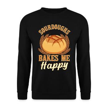 Bread Baking Bread Maker - Unisex Sweatshirt - black - Front - Alina (178cm) & Michal (187cm)
