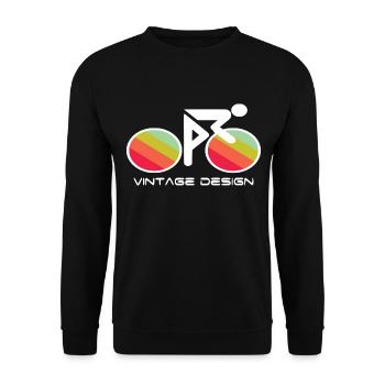 Cycling road bike design - Unisex Sweatshirt - black - Front - Alina (178cm) & Michal (187cm)