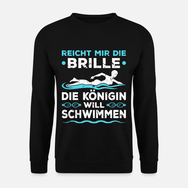 Schwimm Bademeisterin Königin Schwimmen - Unisex Pullover - Schwarz