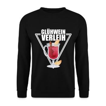 Glühwein Verleih - Unisex Pullover - Schwarz - Vorne - Alina (178cm) & Michal (187cm)