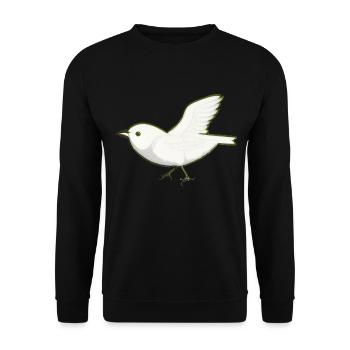 Bird Animal Wings Flying - Unisex Sweatshirt - black - Front - Alina (178cm) & Michal (187cm)