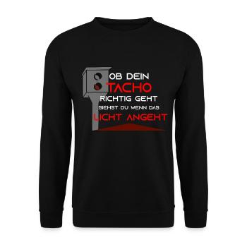 Auto Tuning Spruch lustig - Unisex Pullover - Schwarz - Vorne - Alina (178cm) & Michal (187cm)