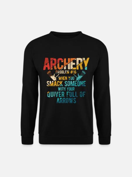 Bogenschießen Archery - Unisex Pullover - Schwarz