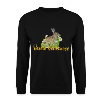 Vesele Velikonoce - Unisex Sweatshirt - black - Front - Alina (178cm) & Michal (187cm)