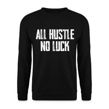 Tout se bouscule, pas de chance - Sweat-shirt Unisexe - noir - Devant - Alina (178cm) & Michal (187cm)