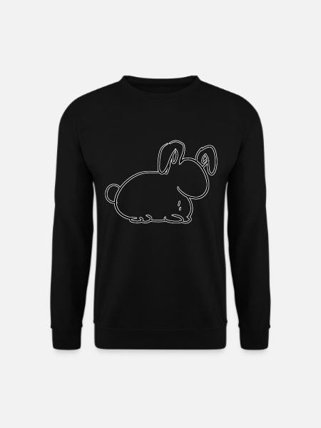 rabbit symbol animal cute - Unisex Sweatshirt - black