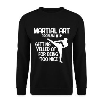 Mixed Martial Arts MMA - Unisex Pullover - Schwarz - Vorne - Alina (178cm) & Michal (187cm)
