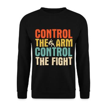 BJJ Jiu Jitsu - Unisex Pullover - Schwarz - Vorne - Alina (178cm) & Michal (187cm)